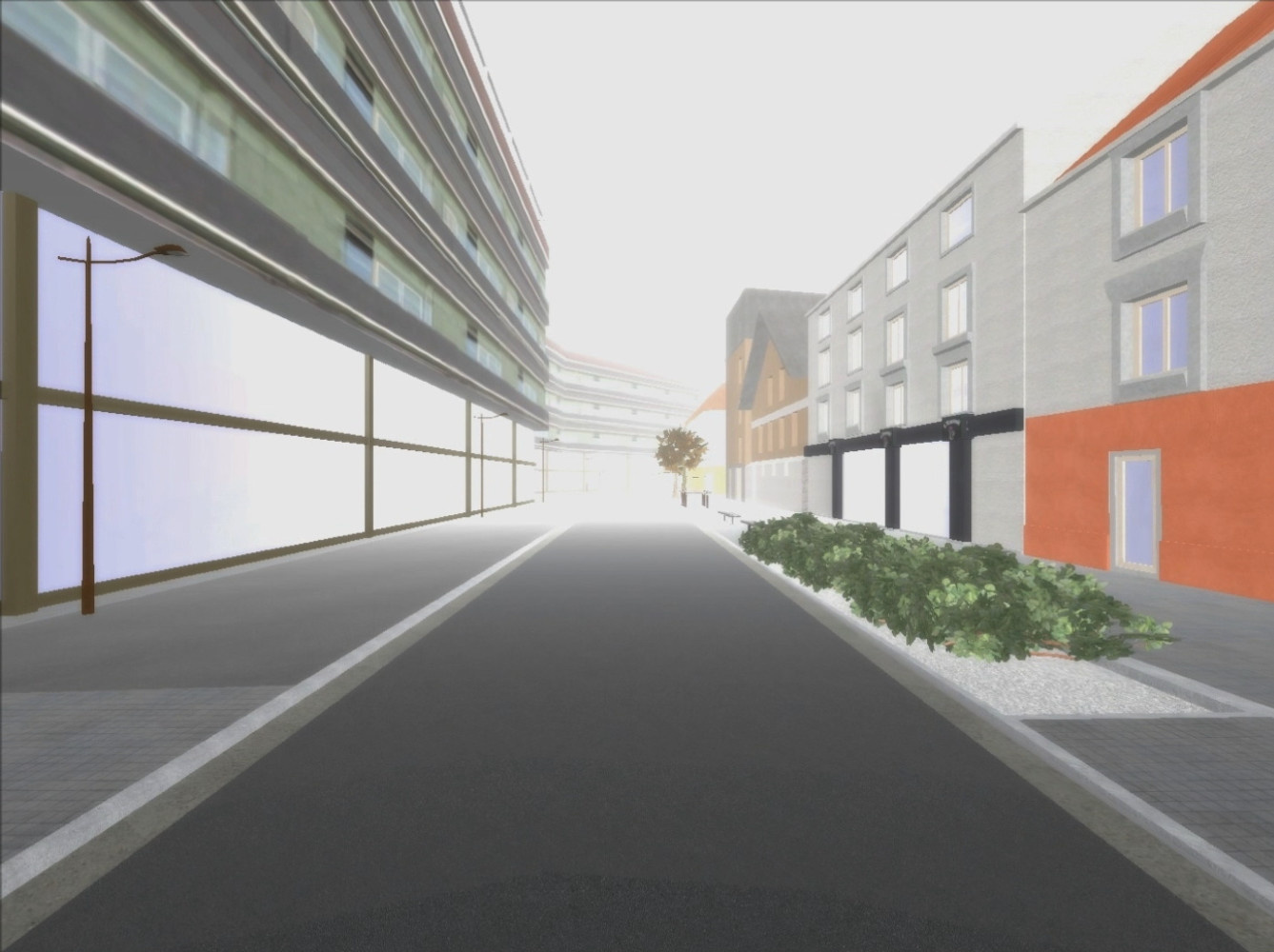 A scene evaluated during the perceptual experiment
