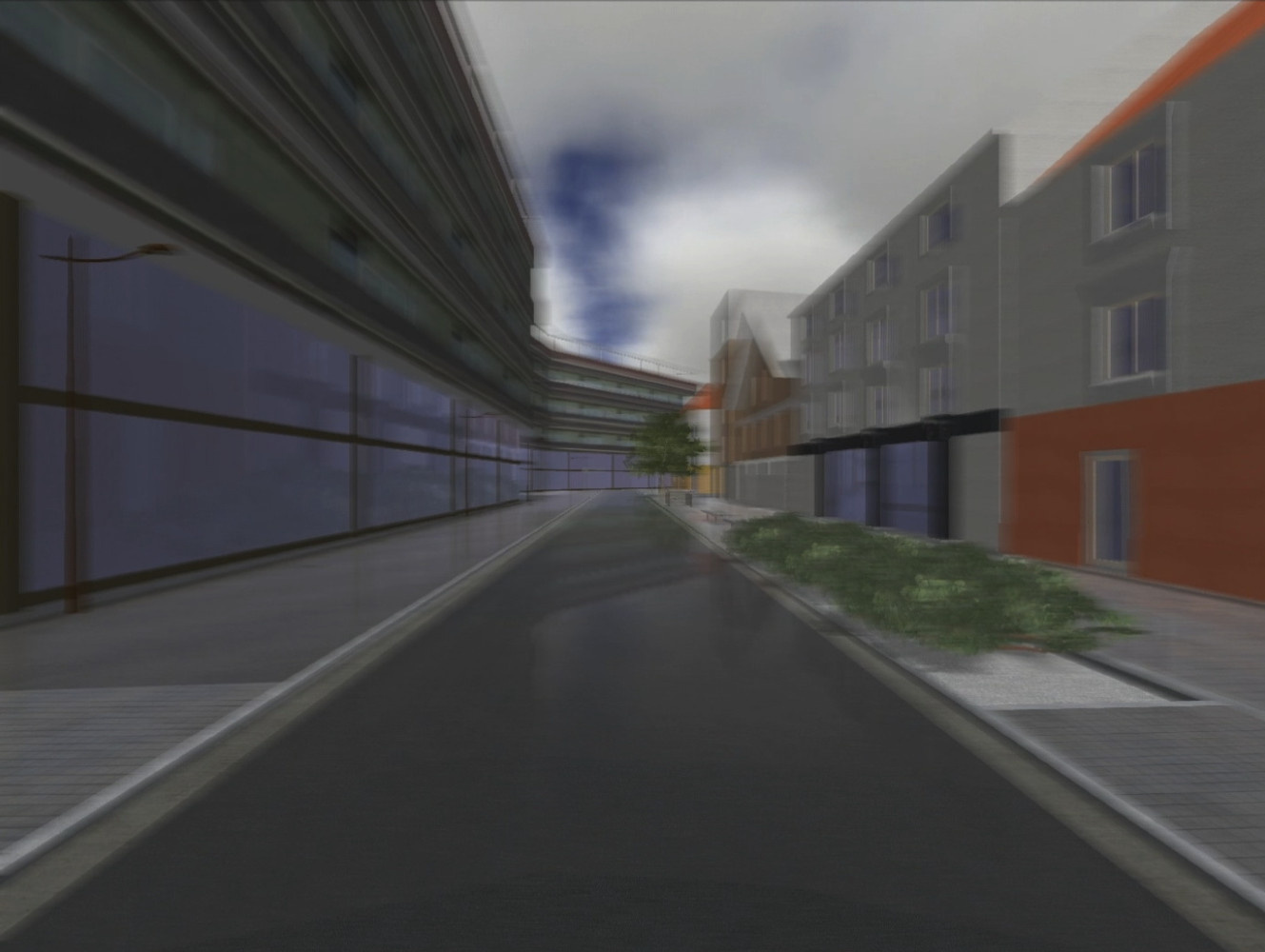 A scene evaluated during the perceptual experiment